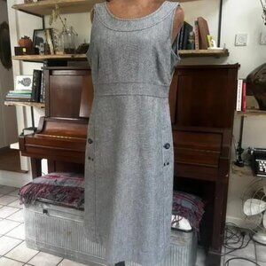 Vintage 90s Esprit Gray Sheath Jumper Dress | Women’s Size 6 | Minimalist Workwe